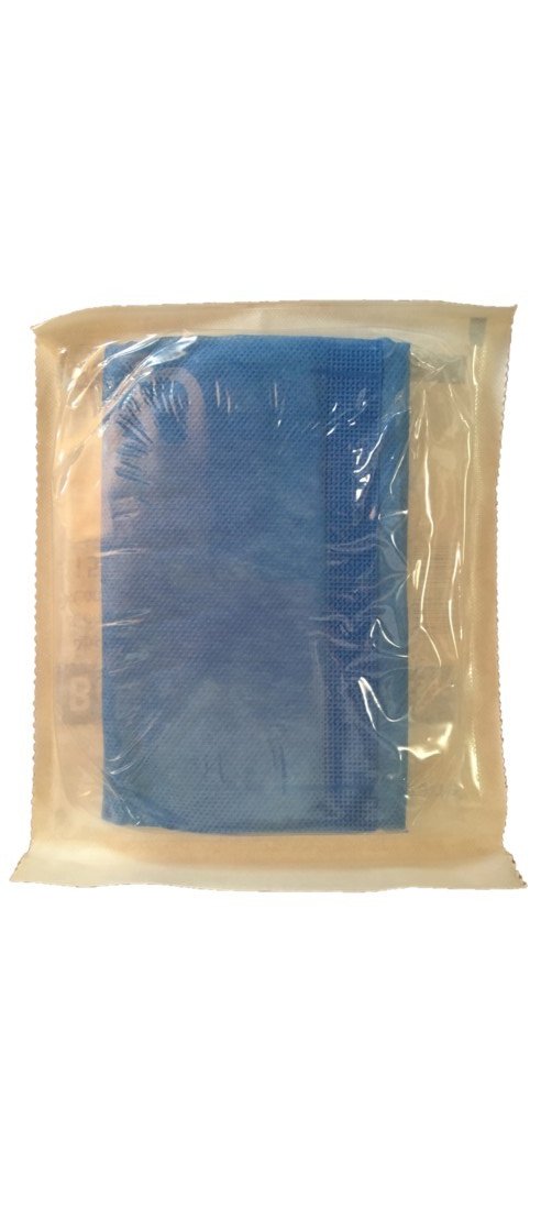 30 Stück Saugkompressen steril BEESANA® 15 cm x 25 cm weiß/blau - 1388