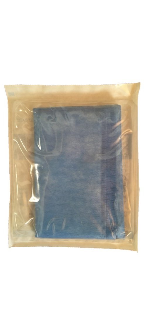 25 Stück Saugkompressen steril BEESANA® 20 cm x 40 cm weiß/blau - 1357