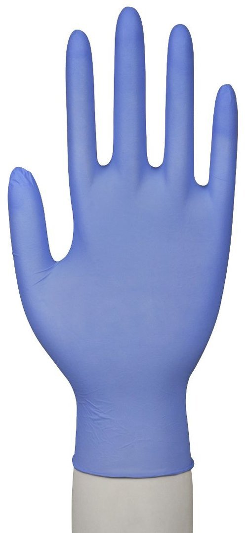 100 Nitril-Handschuhe blau ABENA in Größe M-XL - puderfrei